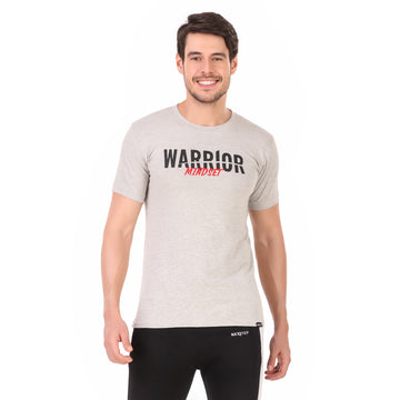 Warrior Mindset Tee - Grey Melange